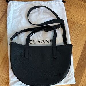 Cuyana Black Leather Shoulder Bag